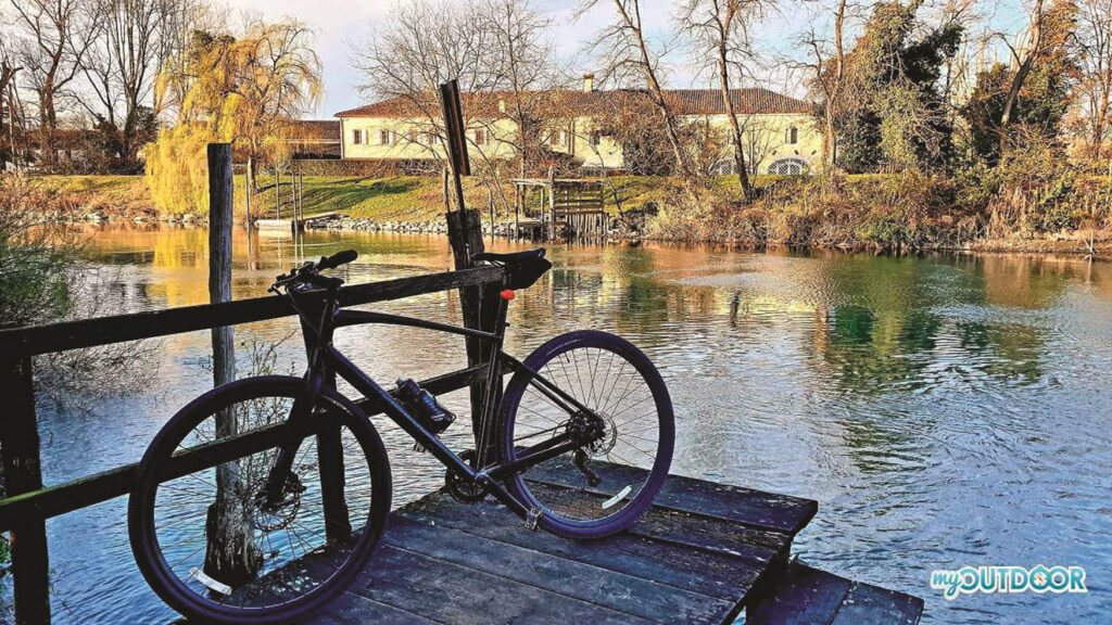 Una bici sul fiume Sile